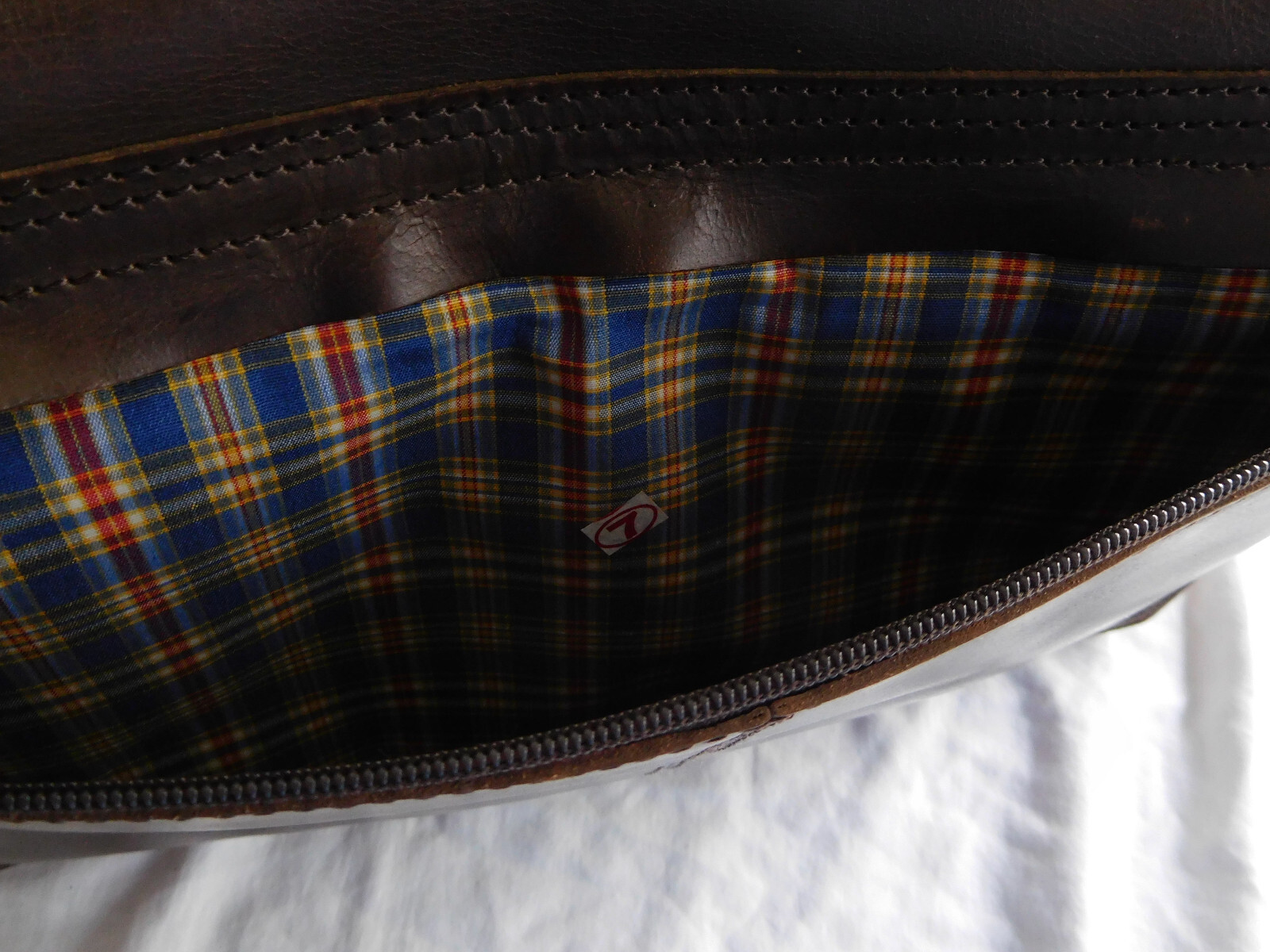 Aunts & Uncles Brown Leather Briefcase Portfolio Document Case