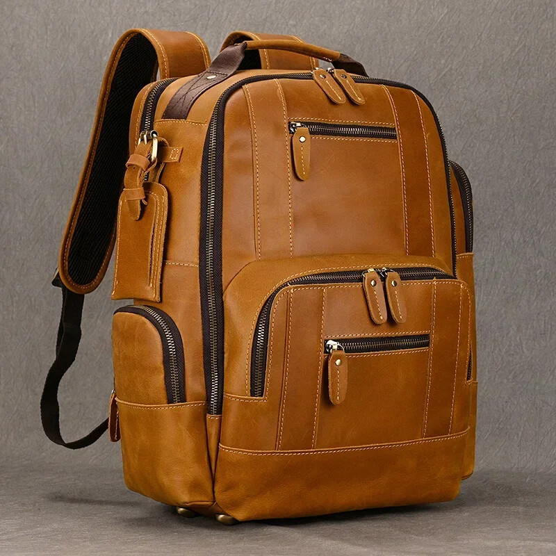 Bags Men’s Backpack Backpack Travel Backpack School Bag Men Leather Daypack