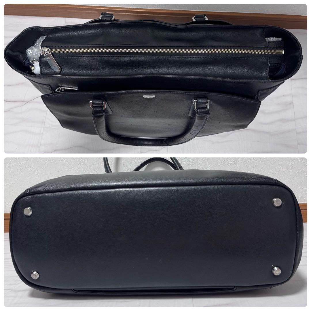 TUMI 79412D Sinclair Nell Tote Stanton Black Leather Business Bag A4 Laptop
