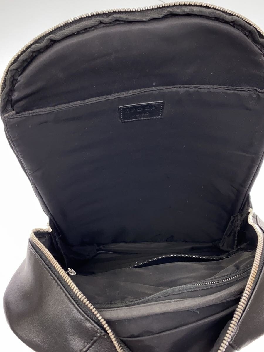 EPOCA UOMO LEATHER DAY PACK Backpack, Cowhide Leather, Black