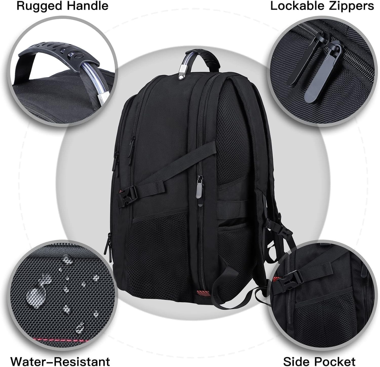 Extra Large Laptop Backpack 17.3 Inch, AntiTheft, USB Port, Water Resistant