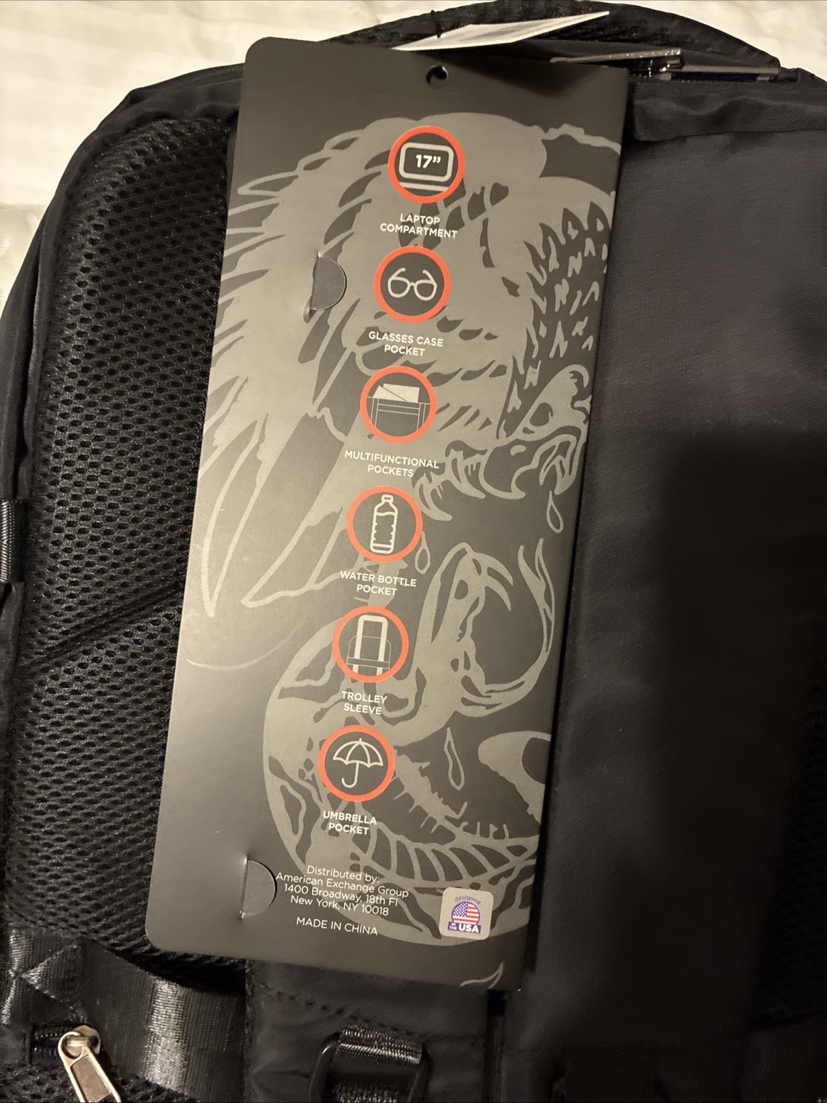 New Y2K Retro Ed Hardy Multi-Functional 2-in-1 Travel Backpack / Suitcase
