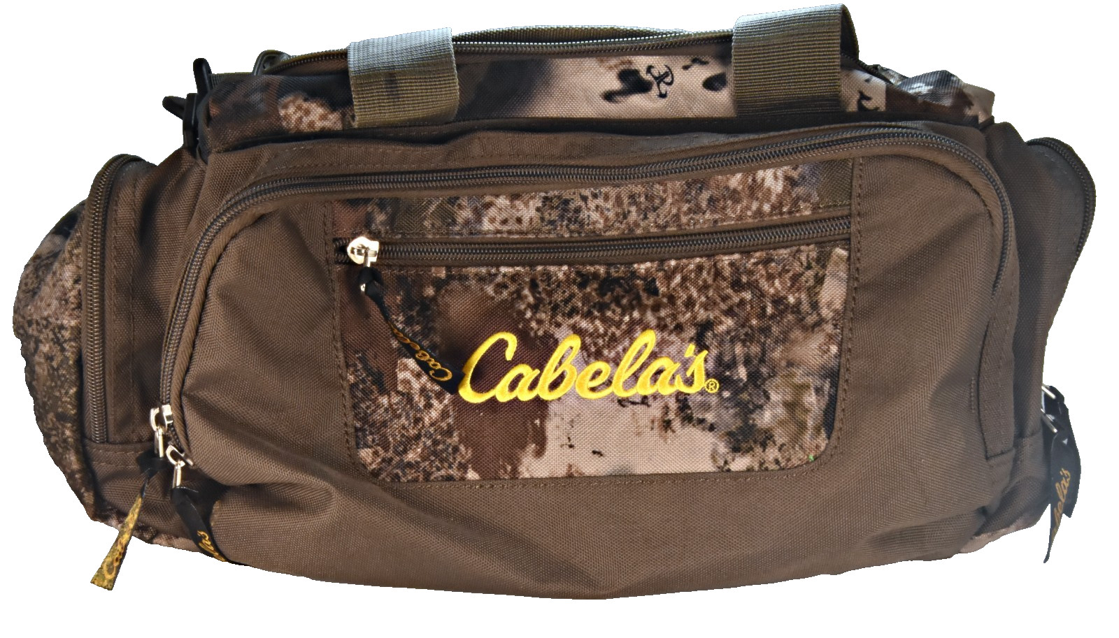 Cabela’s Catch-All Gear Bag Lumbar Waist Pack Hunting Fanny Pack Brown Camo