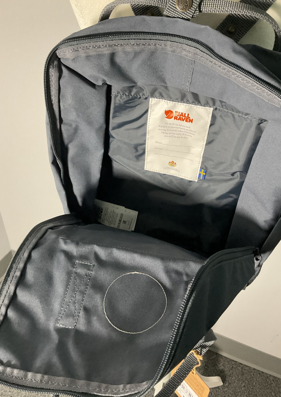 Fjallraven Kanken Graphite Backpack NWT
