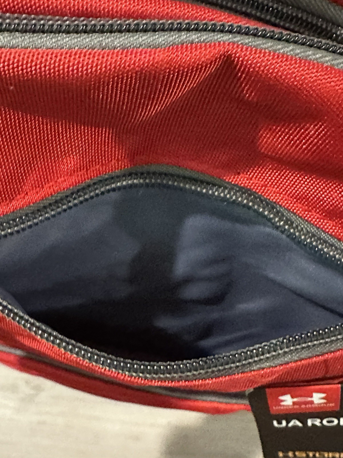 Under Armour Backpack One Size Red Black Storm 1 Laptop School Sports Travel NWT