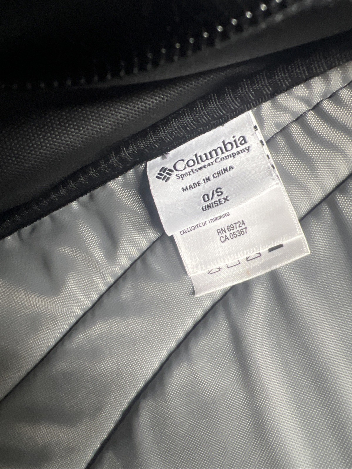 Columbia Back Pack Unisex , Black, Gray And Yellow Stripes , Travel, School