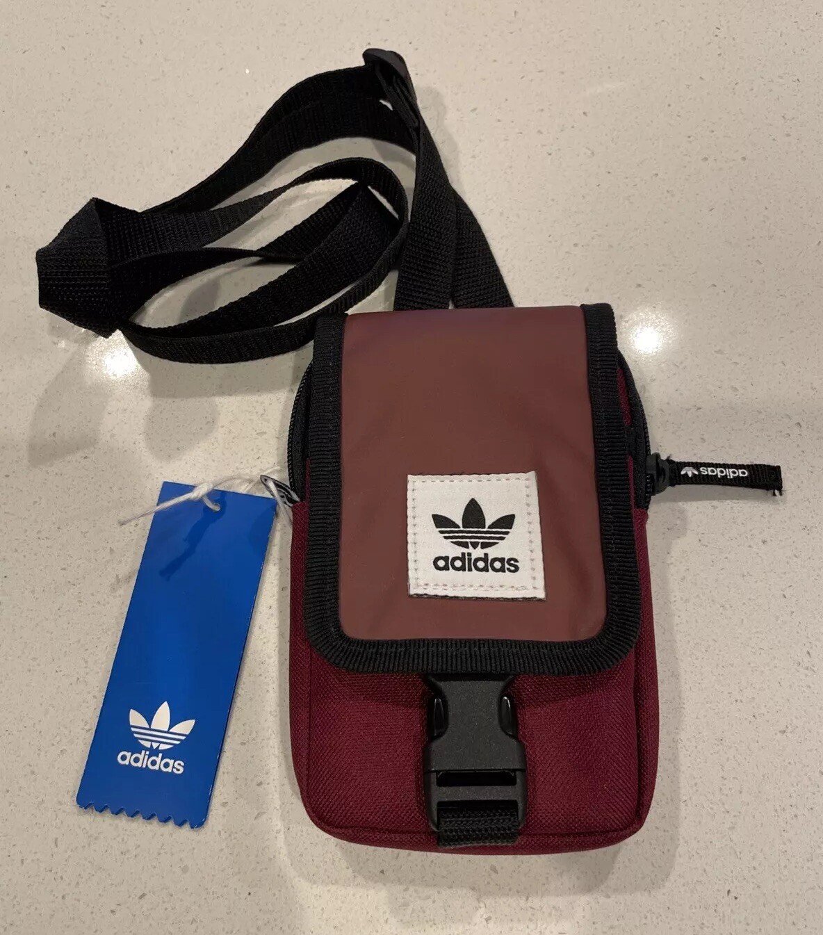 NWT Adidas Originals Map Bag | Maroon | DV2483