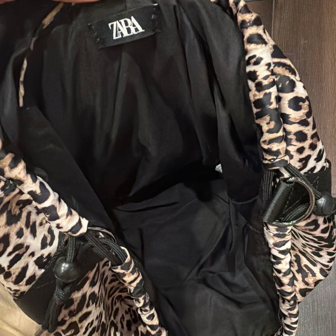 ZARA Leopard Print 2-Way Tote Bag