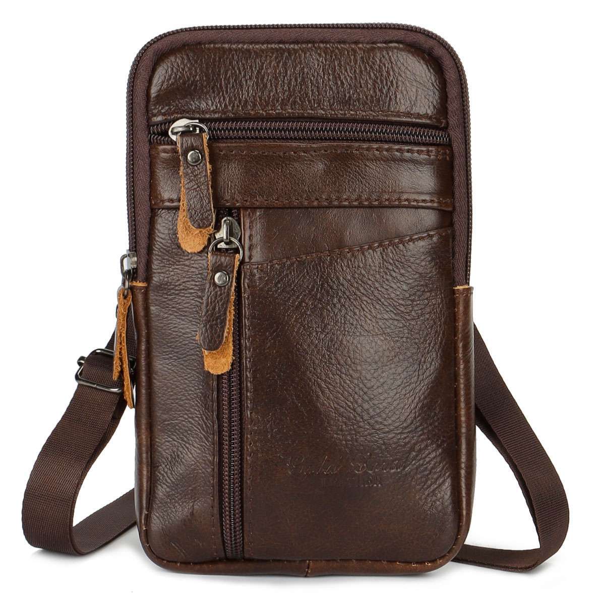 Mens Small Crossbody Shoulder Bag Purse Cell Phone Pouch Case Handbag Wallet