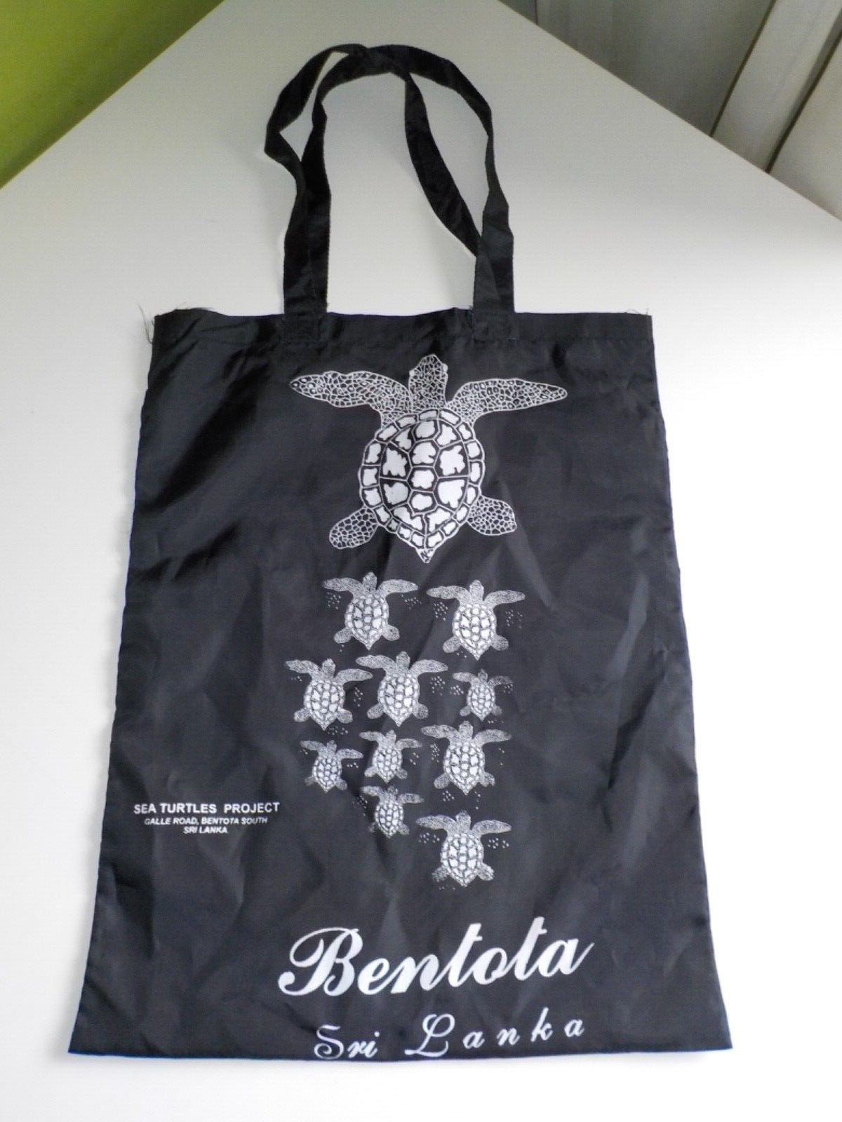 Sea Turtles Project Bentota Sri Lanka Bag Shopping Bag Ultra Light Black NEW!
