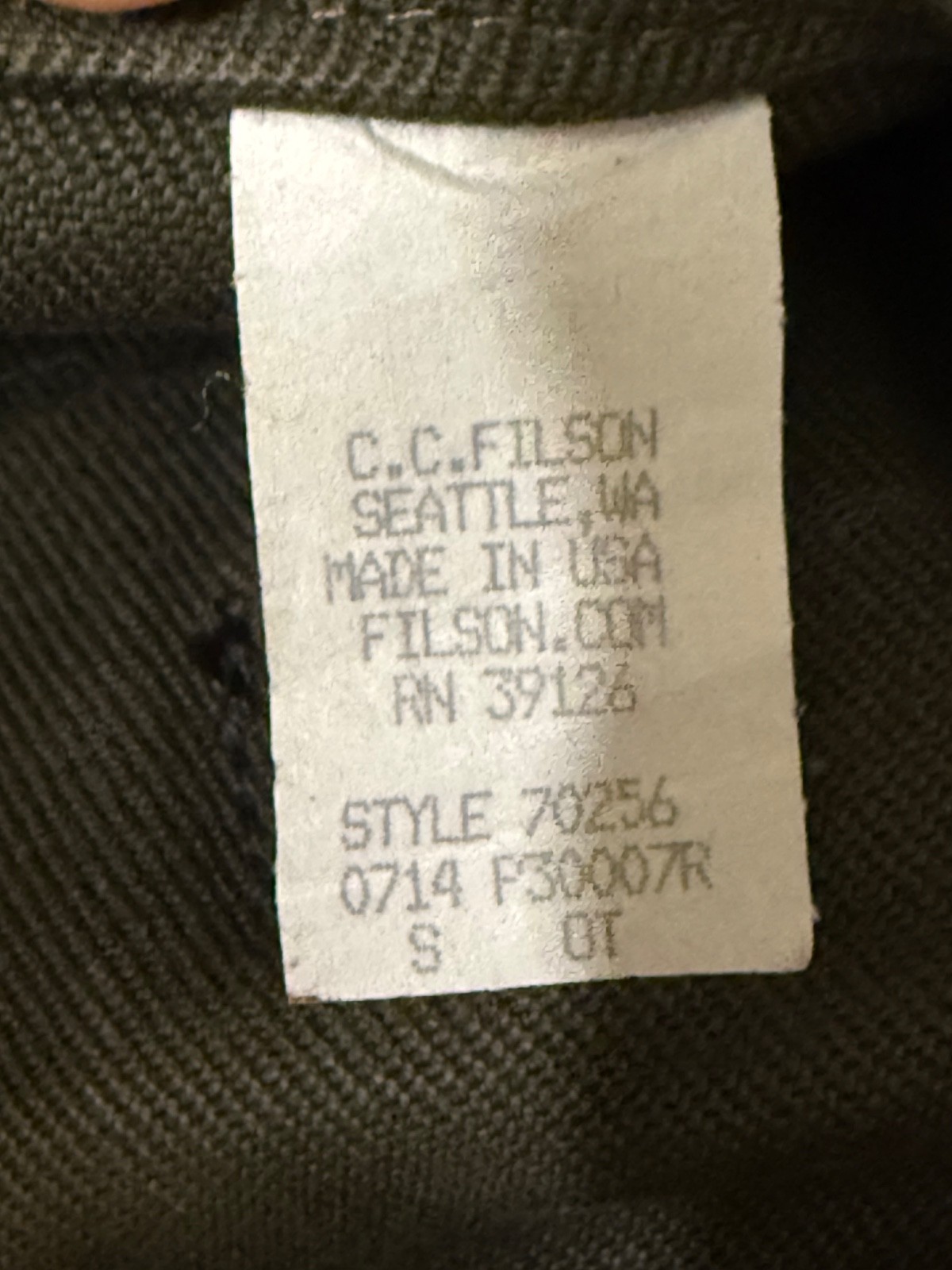 Previously Loved Filson 256 Original Briefcase Otter Green USA Leather Bag