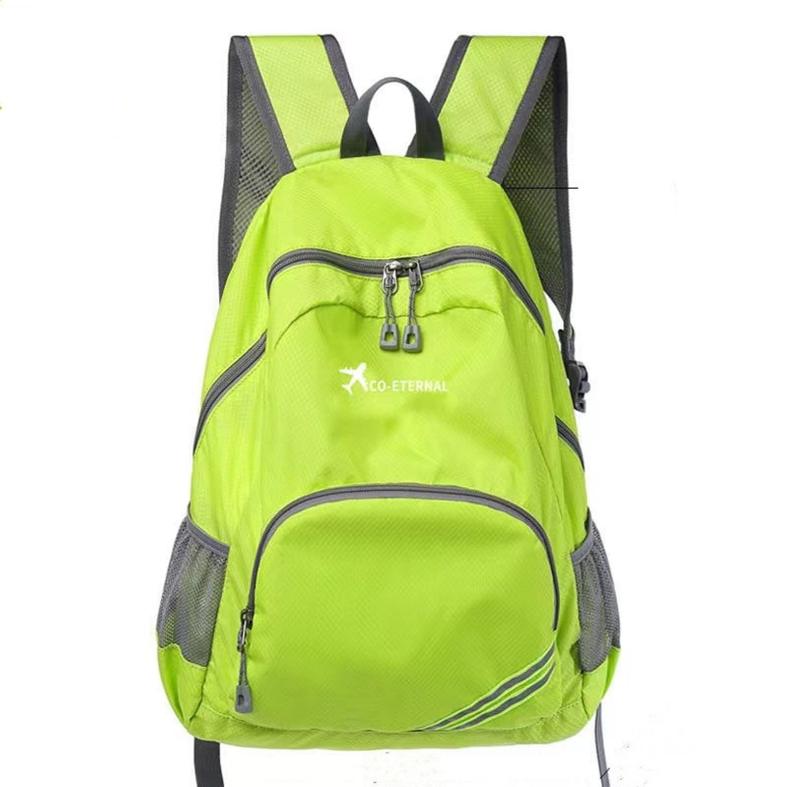 Waterproof Travel Backpack, Green, Men, Women, Hiking Daypack, School Rucksack